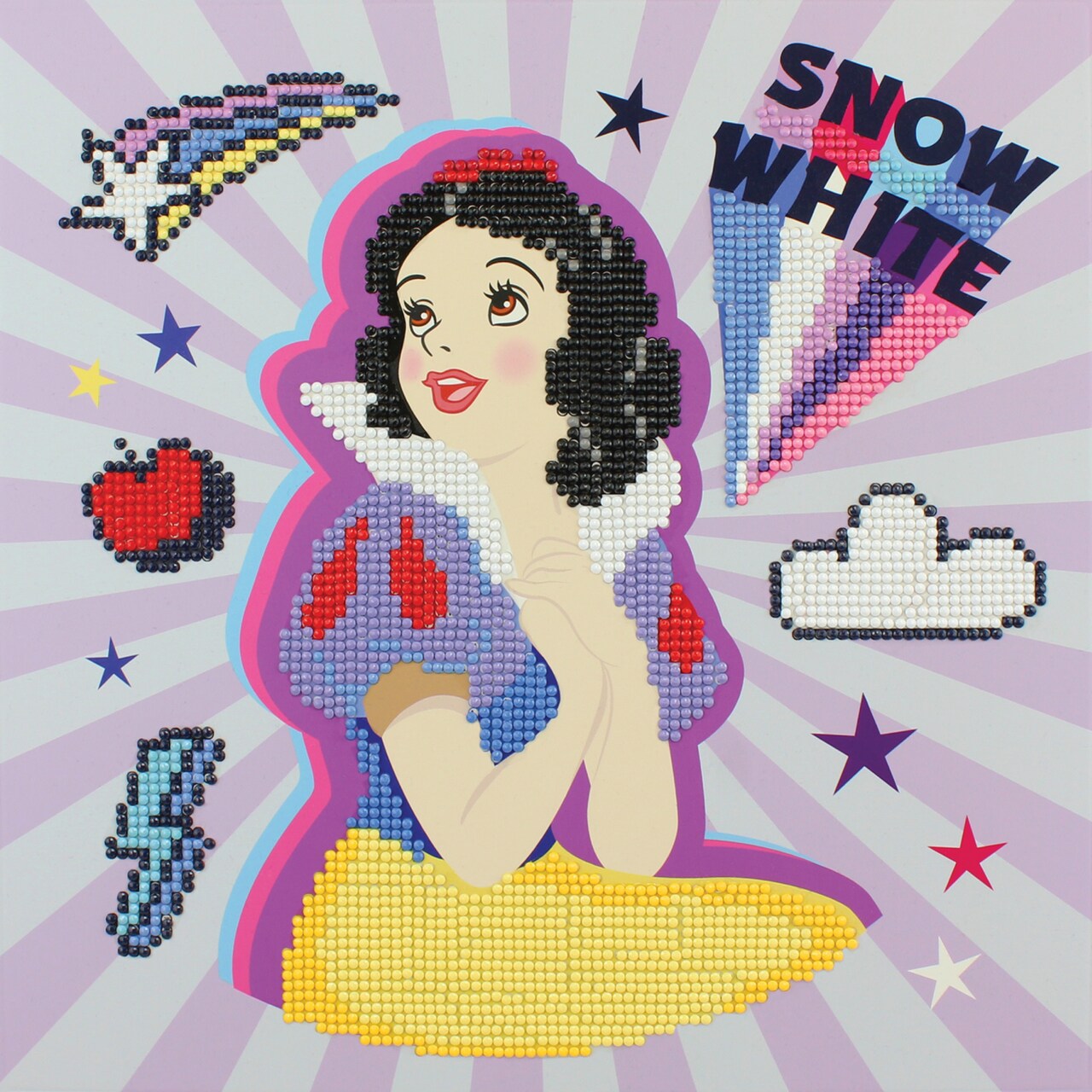 Diamond Dotz Snow White Caring POW-ER Dotz Box Disney Diamond Painting Kits for Adults - Diamond Art Kits a Relaxing Creative Craft Kit with Dotz Gems 11x11